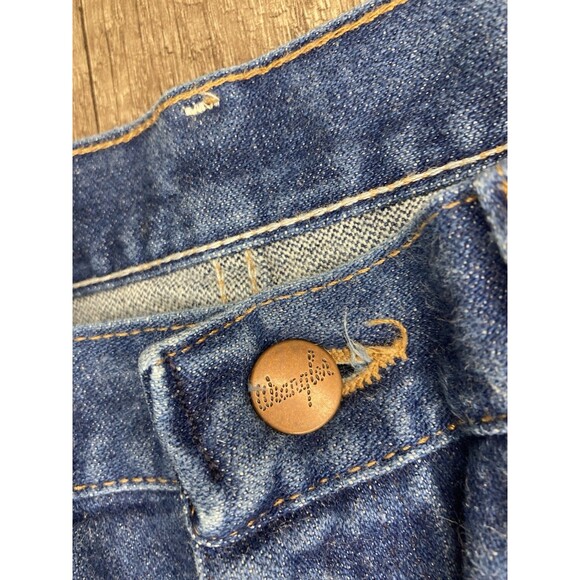 VTG Wrangler Jeans Womens 11x32 Blue 14MWZ Western Dark Wash High Rise 28x32 USA - Picture 6 of 7